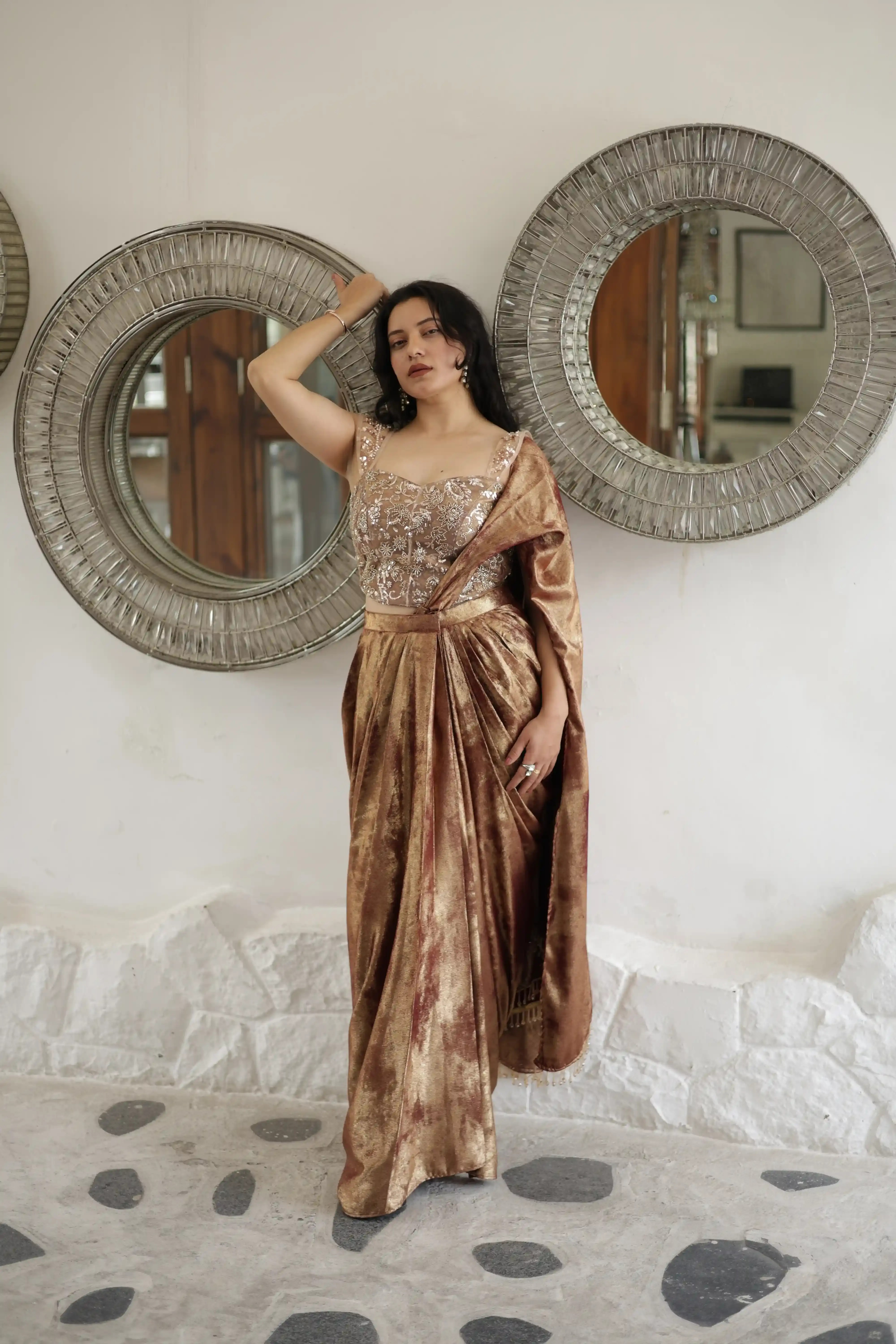 Maroon Majesty Drape — view 4