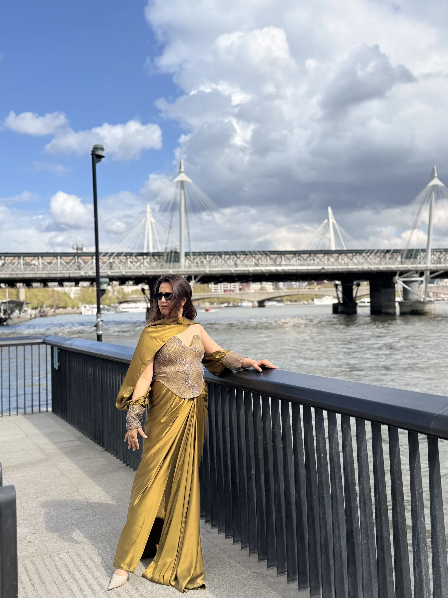 Sunlit Luxe Drape Ensemble — view 7