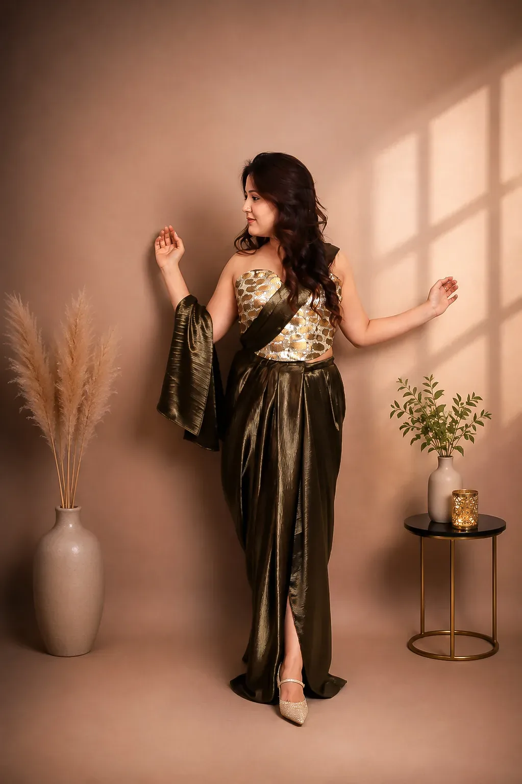 Golden Drape with Elegance — view 3