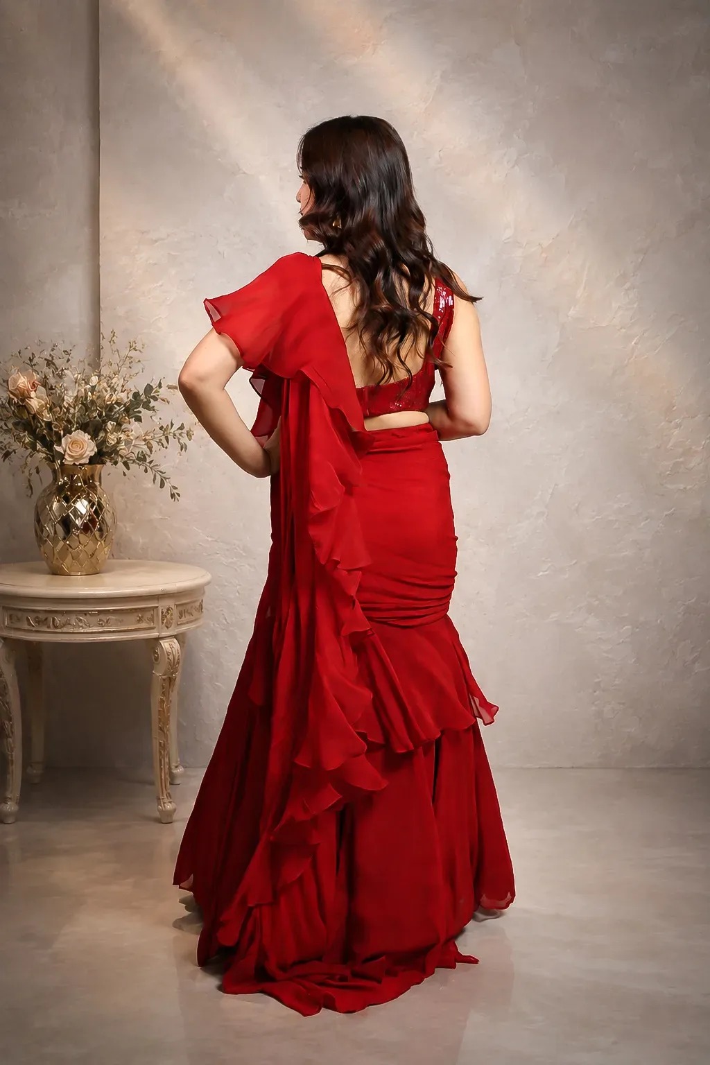Ruby Ruffle Dress — view 4
