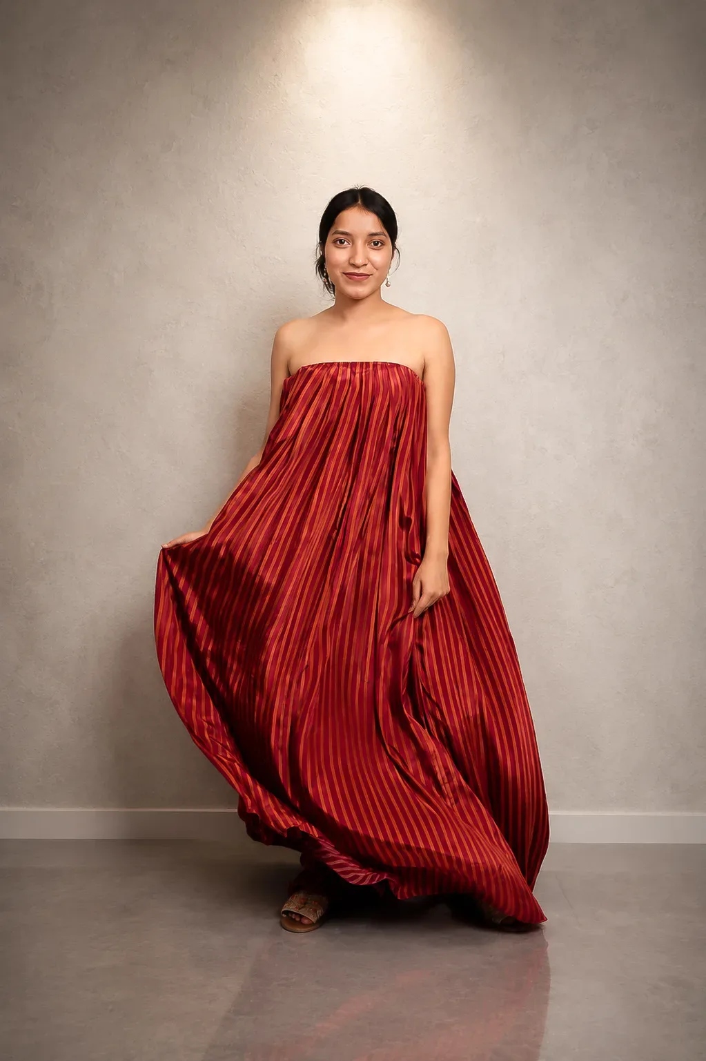 Ember Sunset Strapless Maxi Dress — view 4