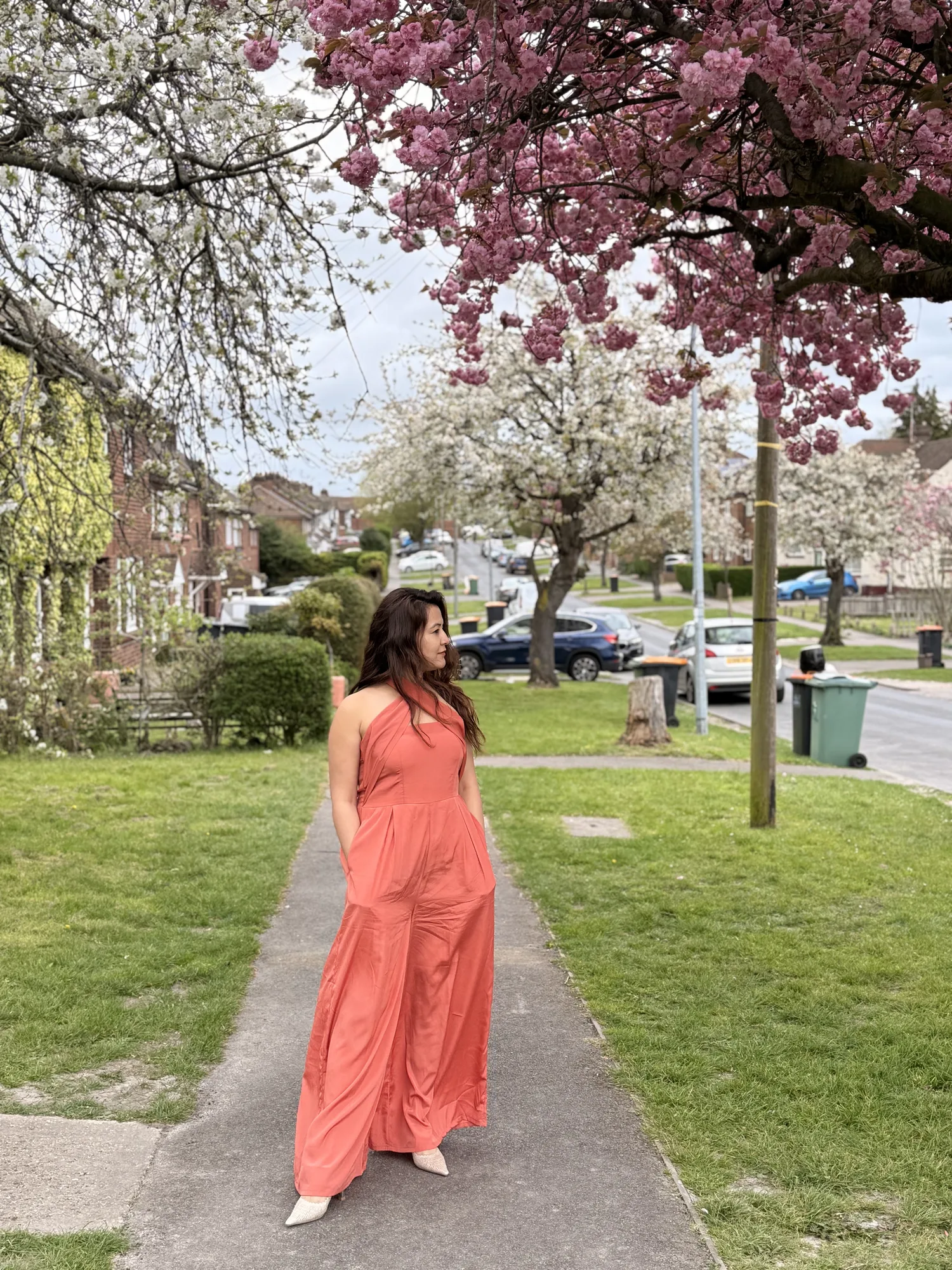 Coral Grace Halter Jumpsuit — view 2