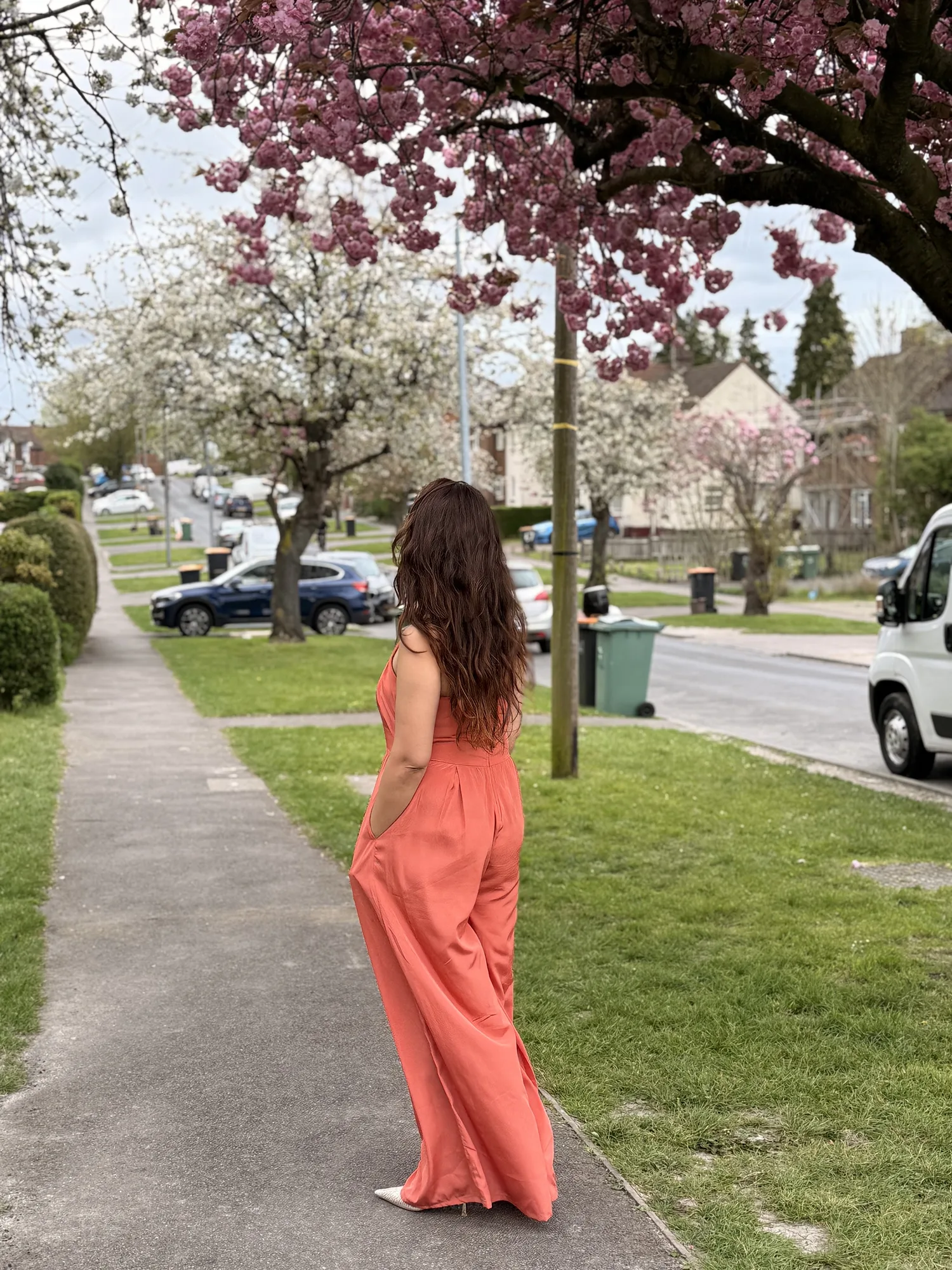 Coral Grace Halter Jumpsuit — view 3