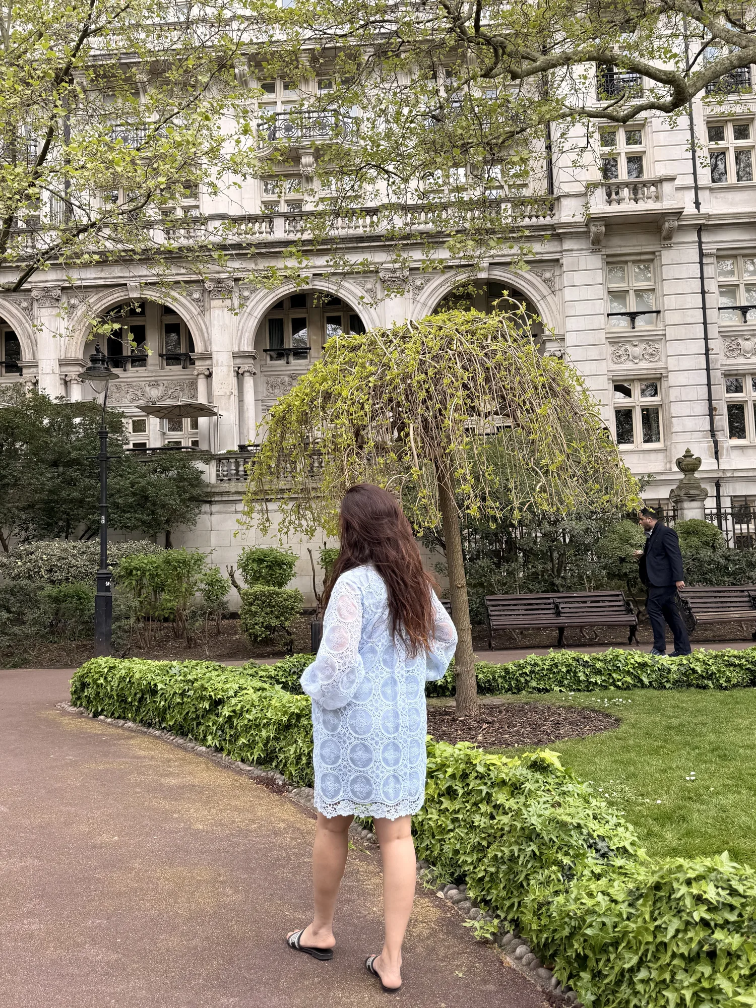 Azure Grace Lace Dress — view 4