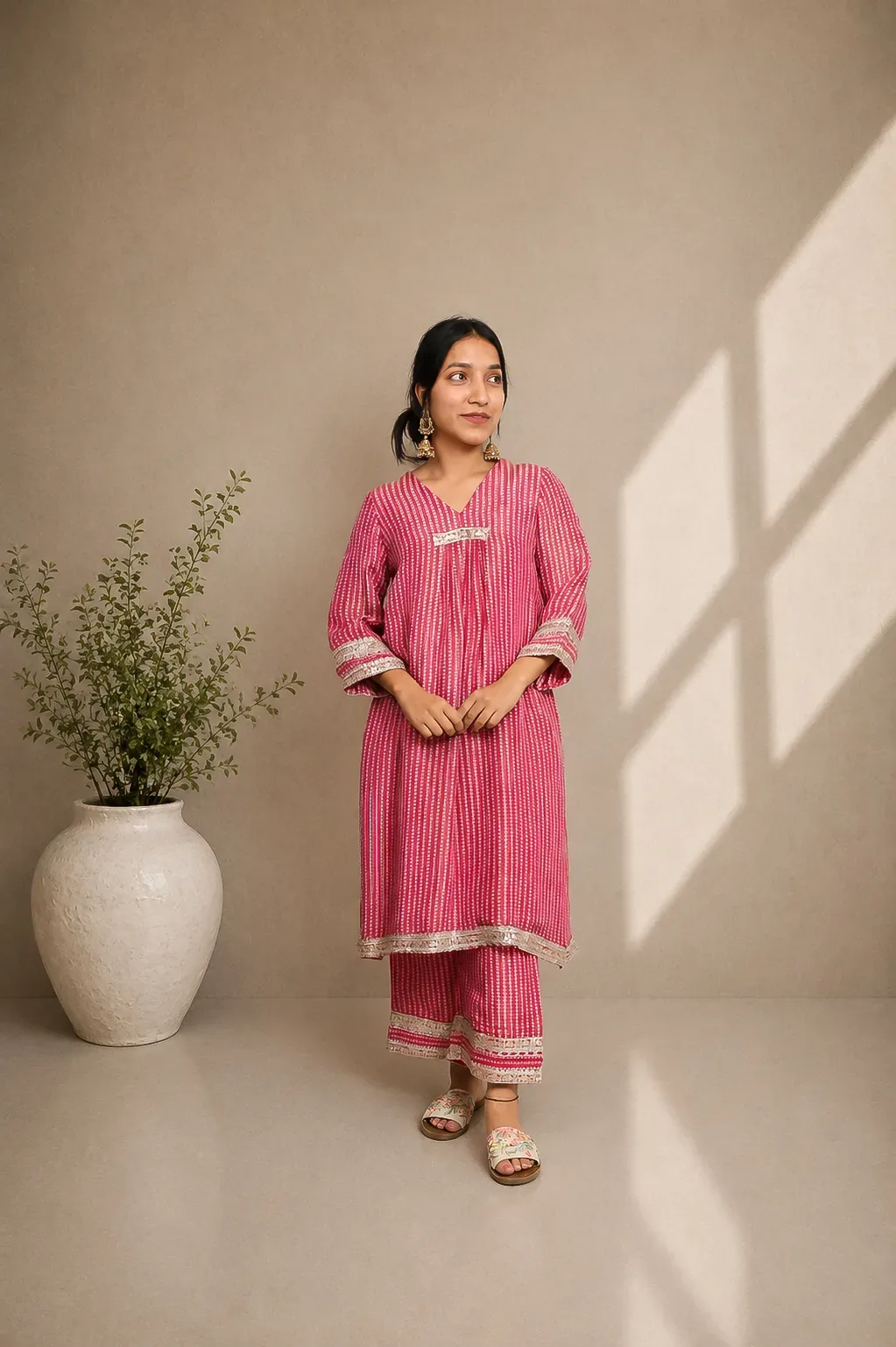 Gulabi Grace Ethnic Co-ord Set — view 4