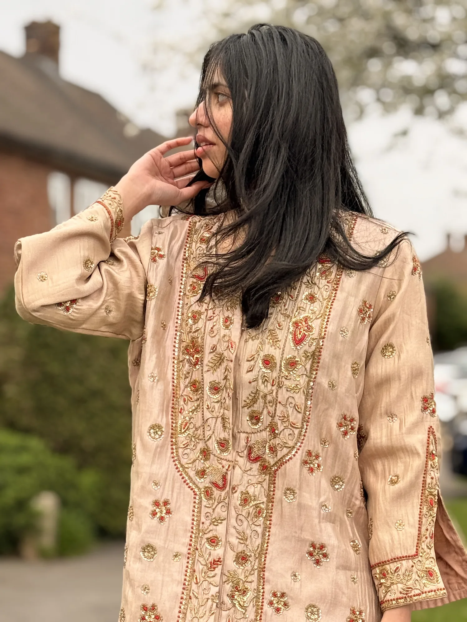 Classic Handwork Ethnic Kurta — view 6