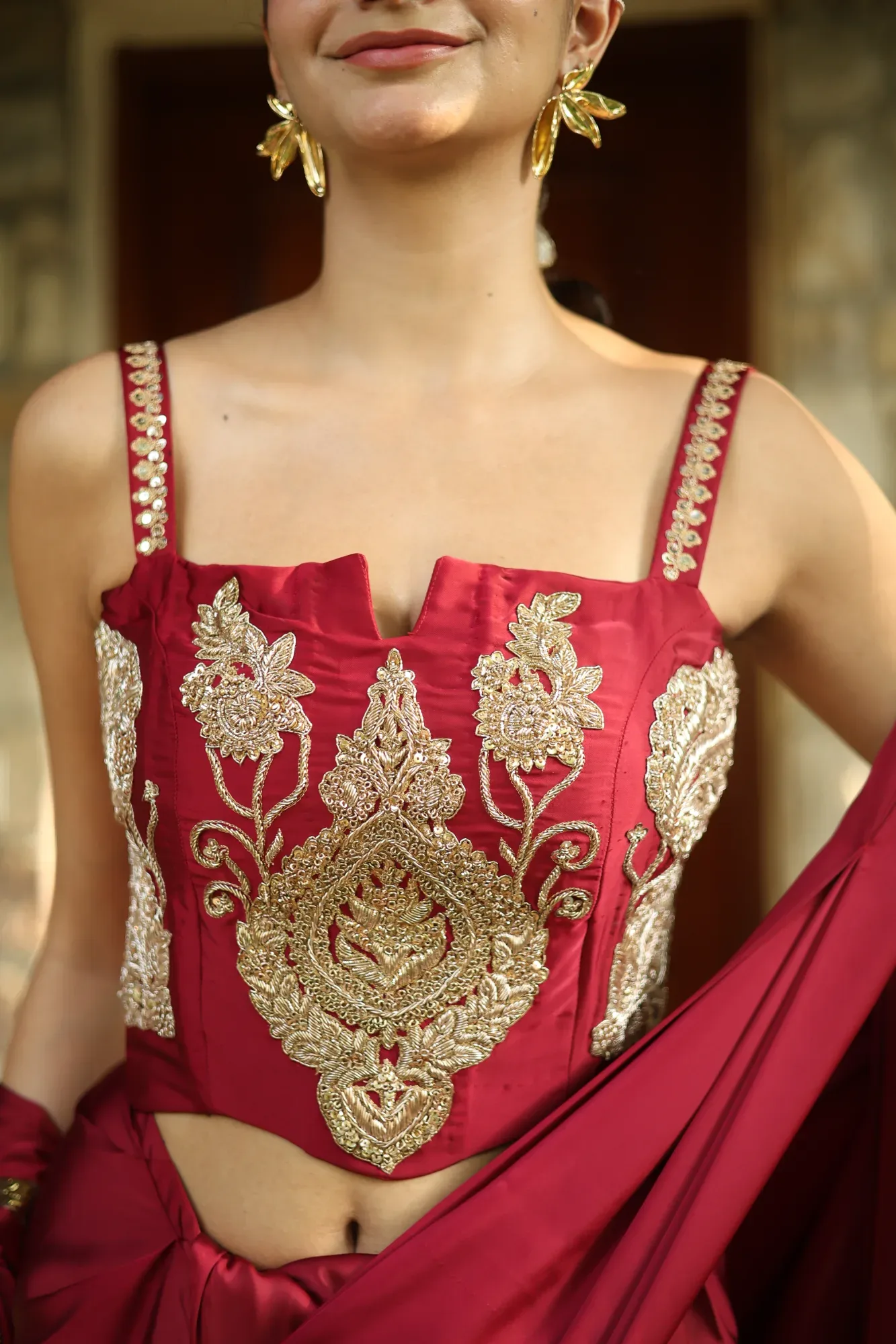Wine Red Drape — view 4