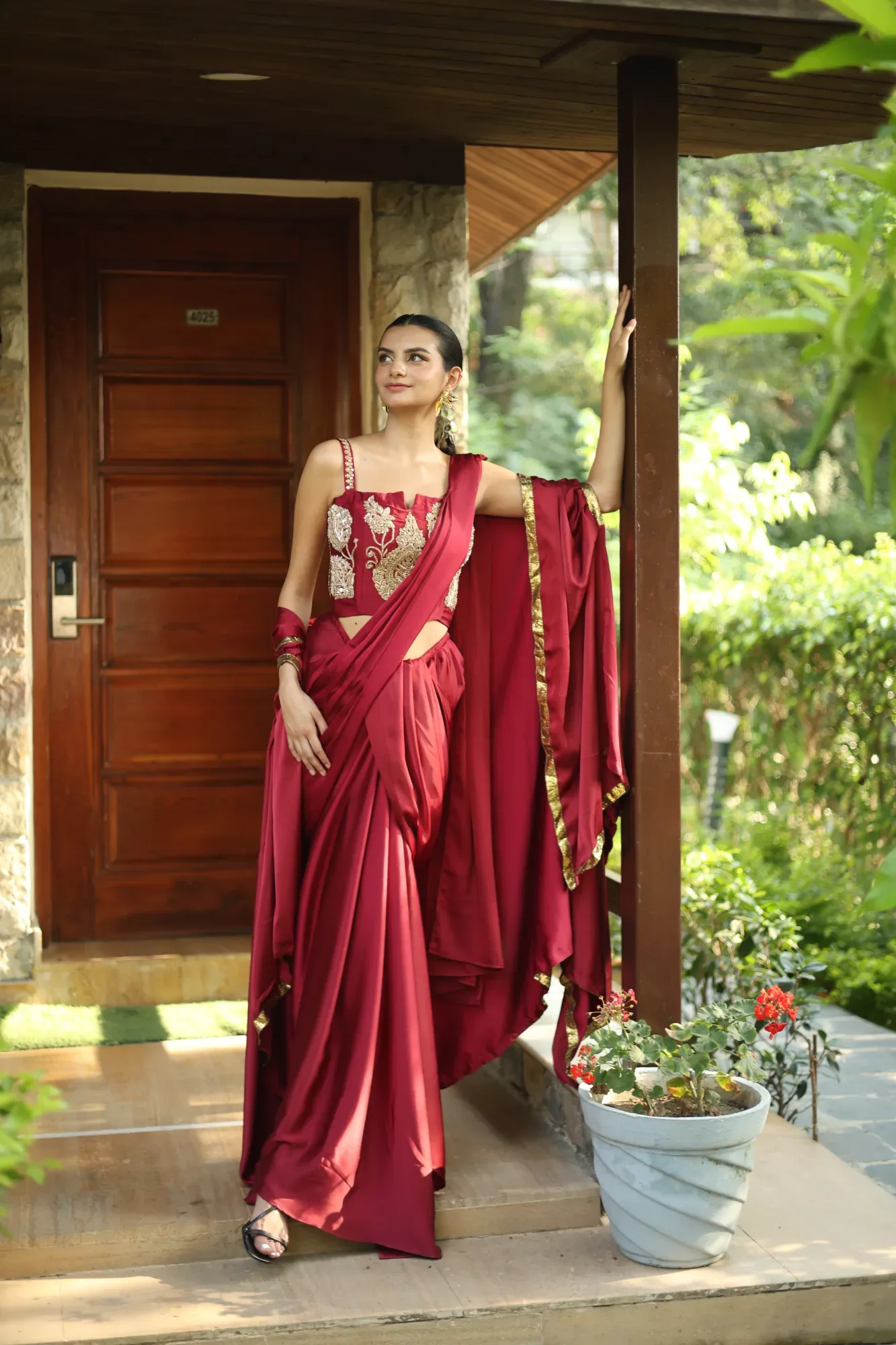 Wine Red Drape — view 6