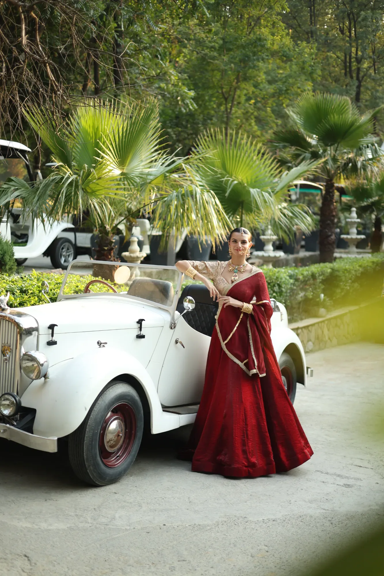 Maroon Royal Lehenga — view 2