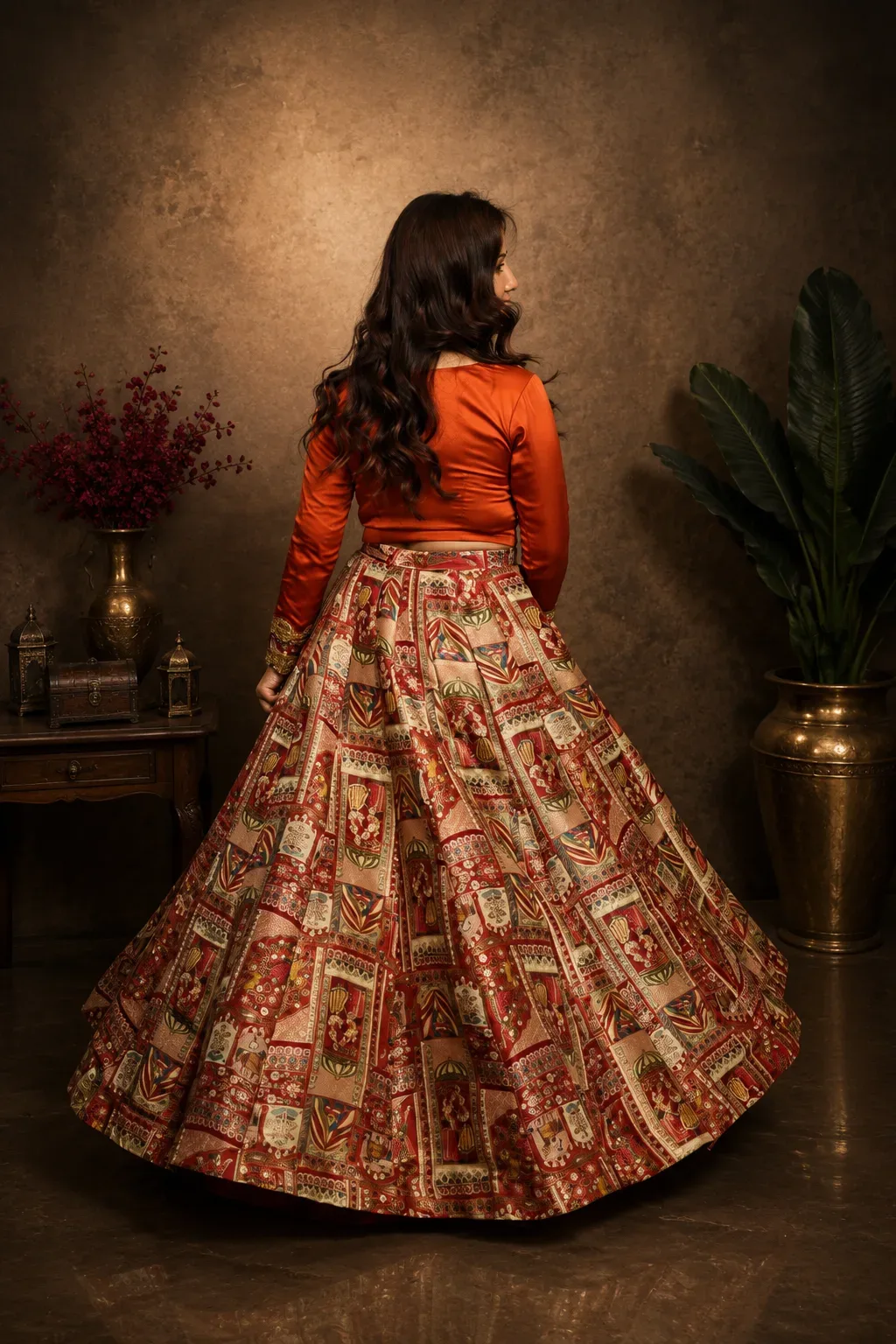Rajwadi Rang Lehenga — view 3