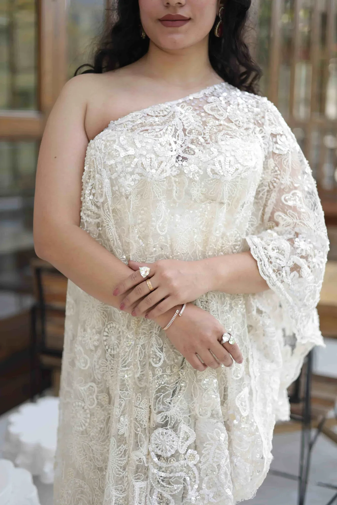 Indo Western Drape — view 3