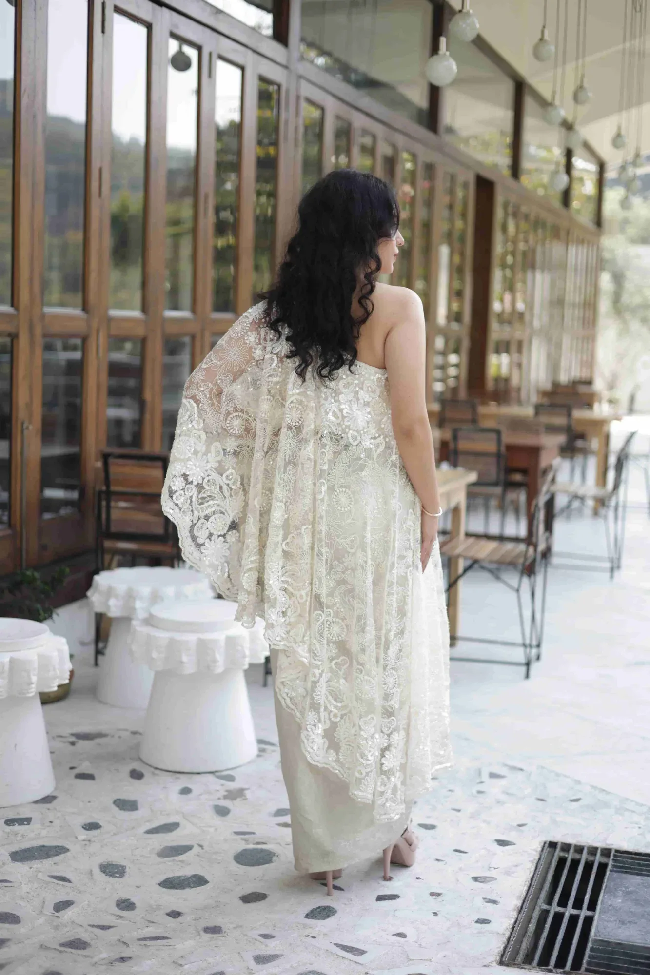 Indo Western Drape — view 5