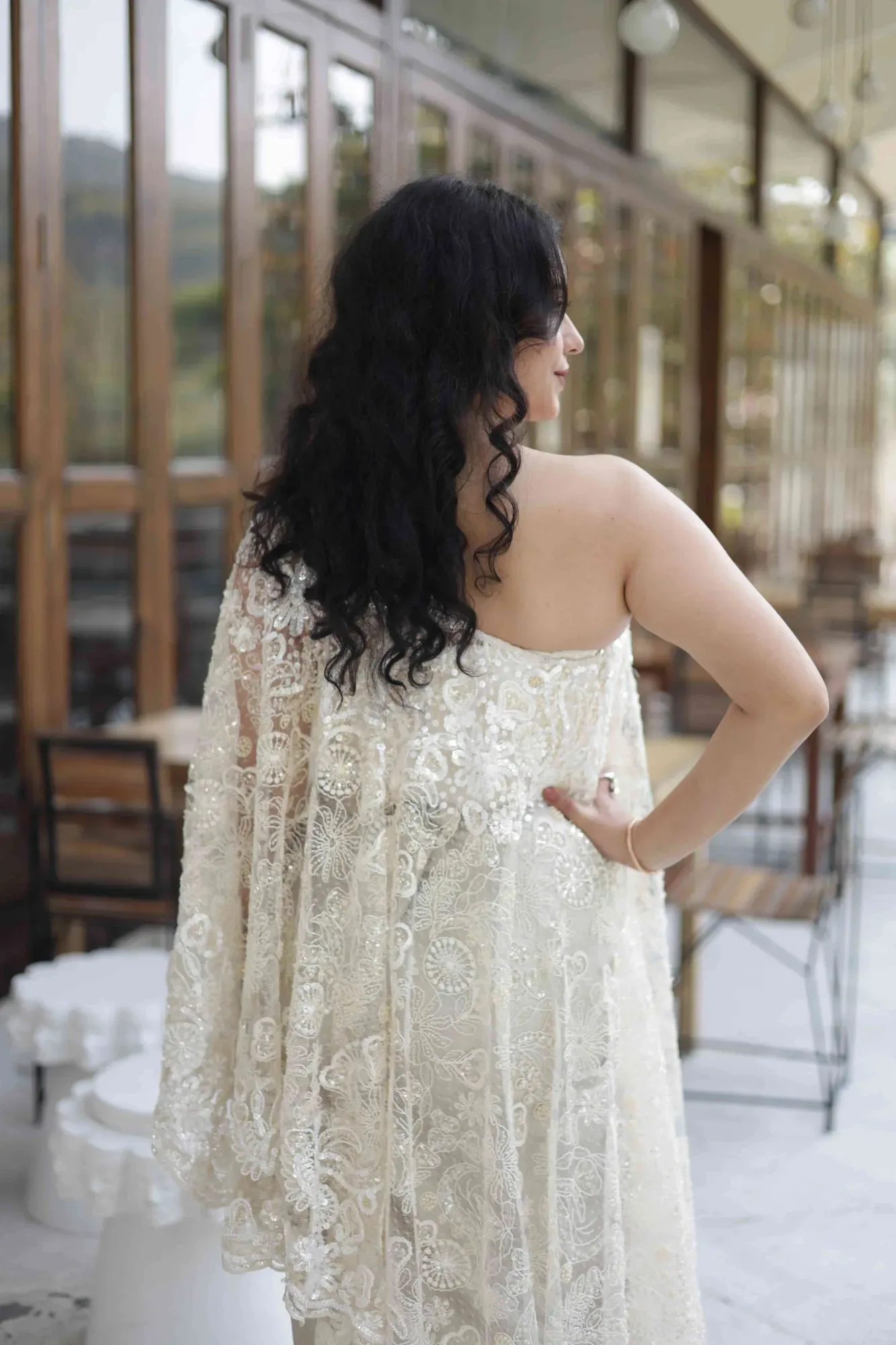 Indo Western Drape — view 6