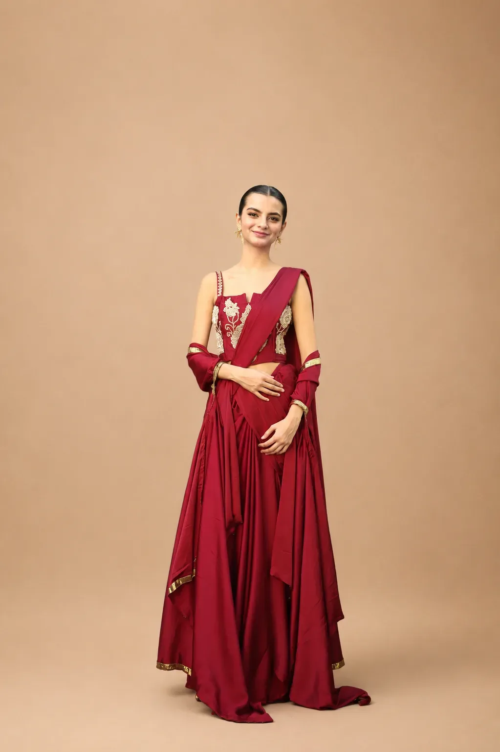 Wine Red Drape