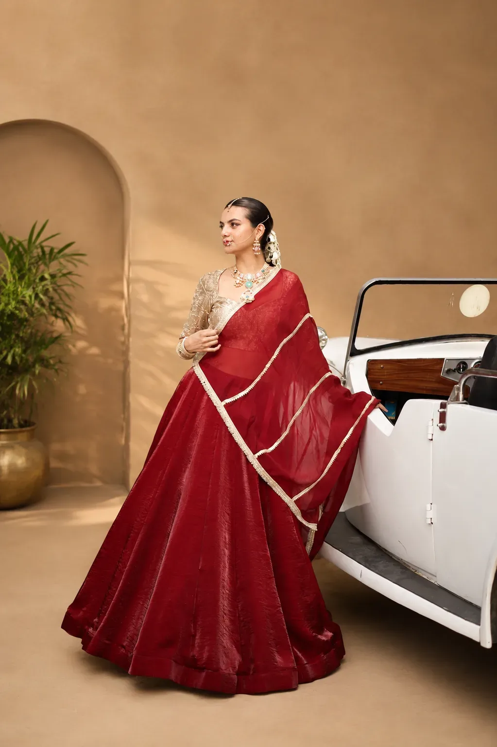 Maroon Royal Lehenga