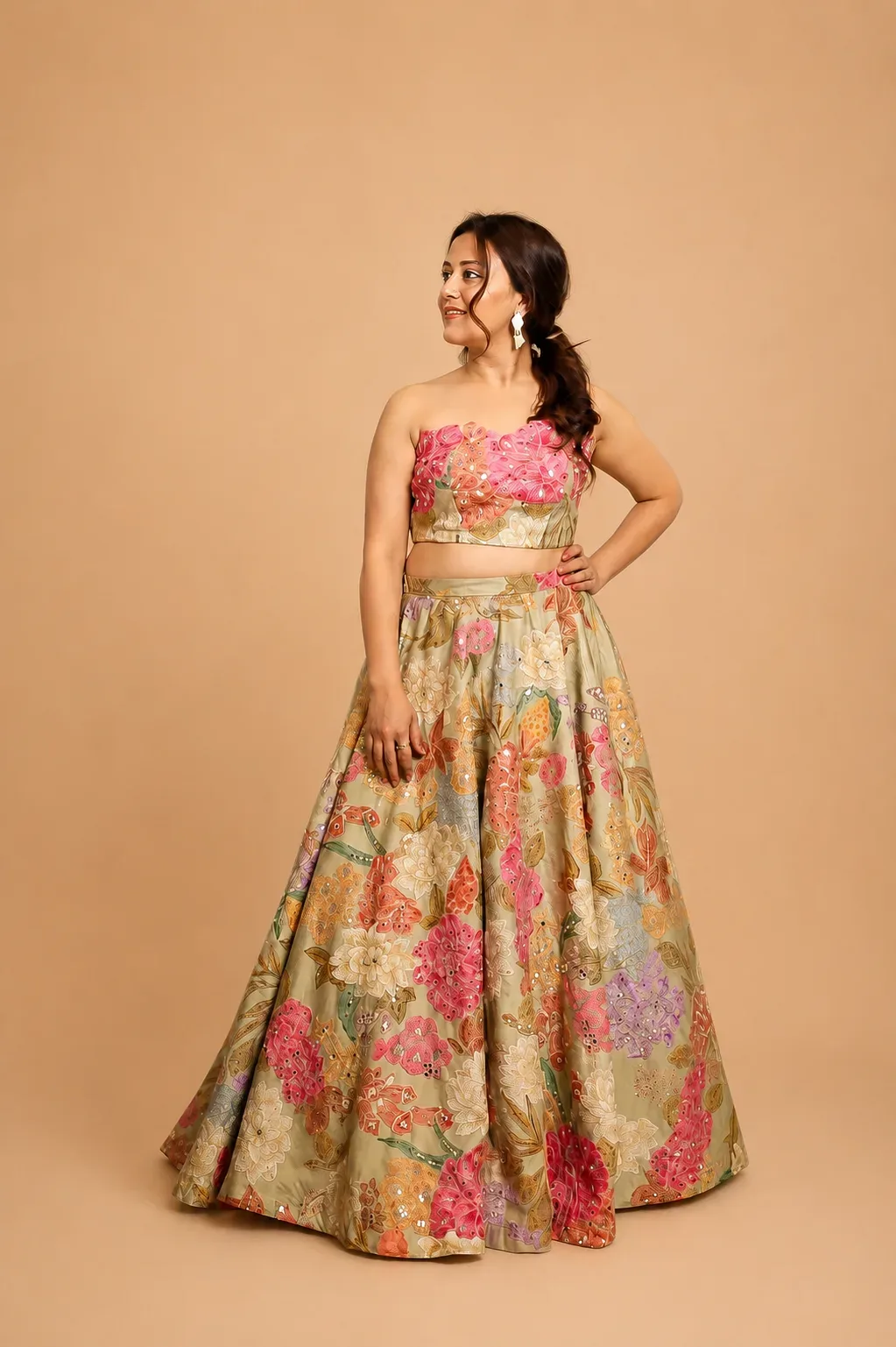 Pastel Garden Bloom Lehenga Set