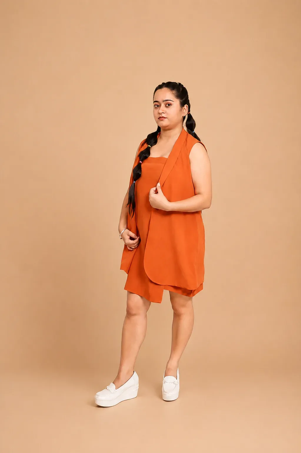 Rust Glow Layered Coord Set