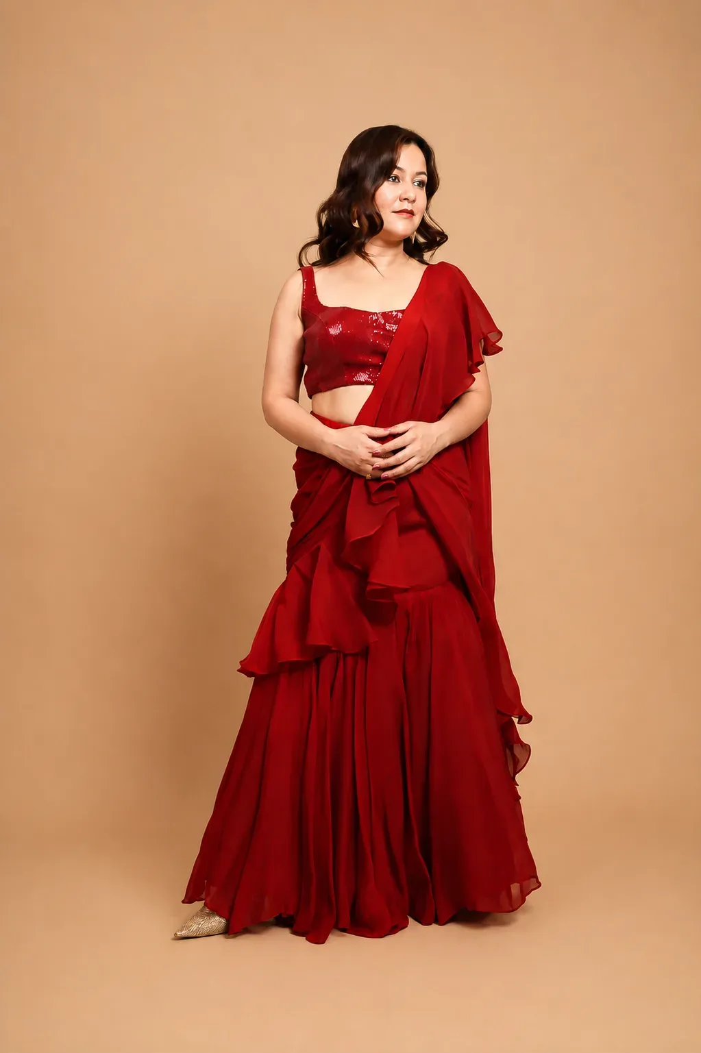 Ruby Ruffle Dress