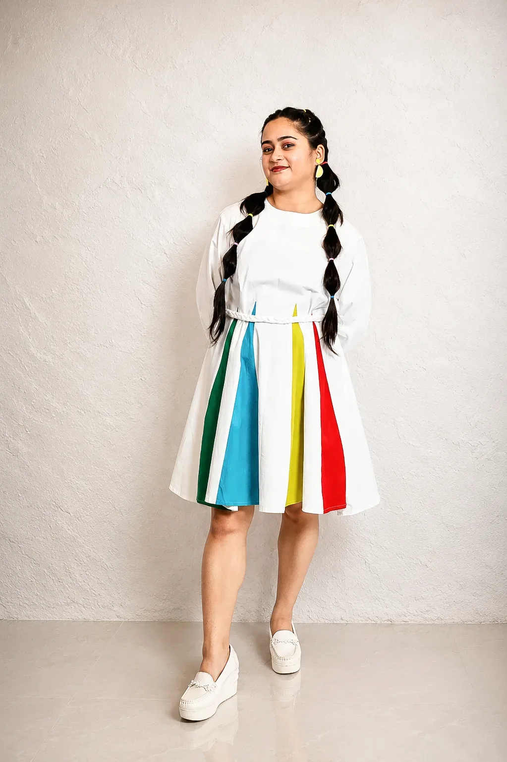 Rainbow Breeze Flared Dress — view 4