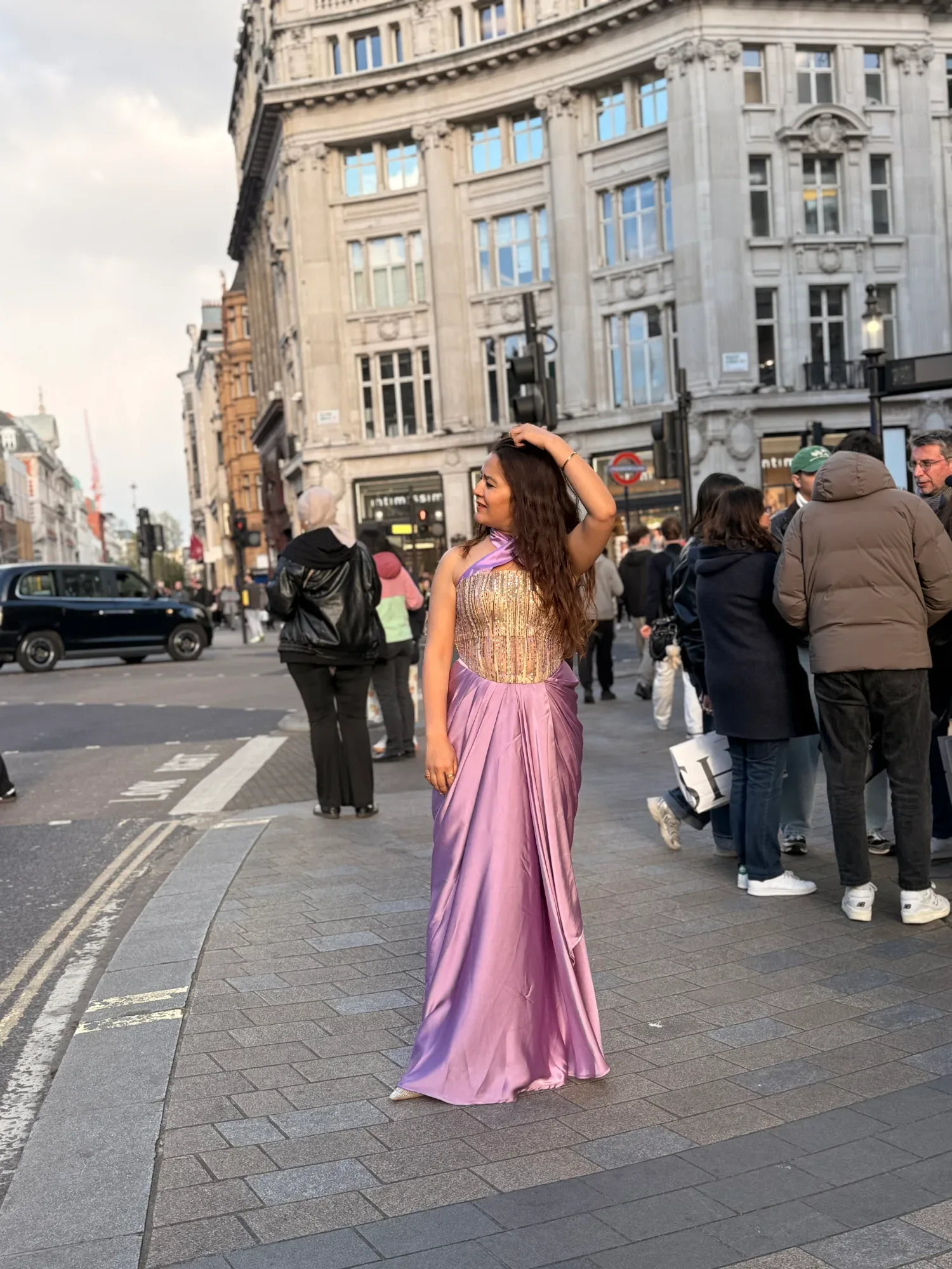 Lilac Dream Evening Drape — view 7