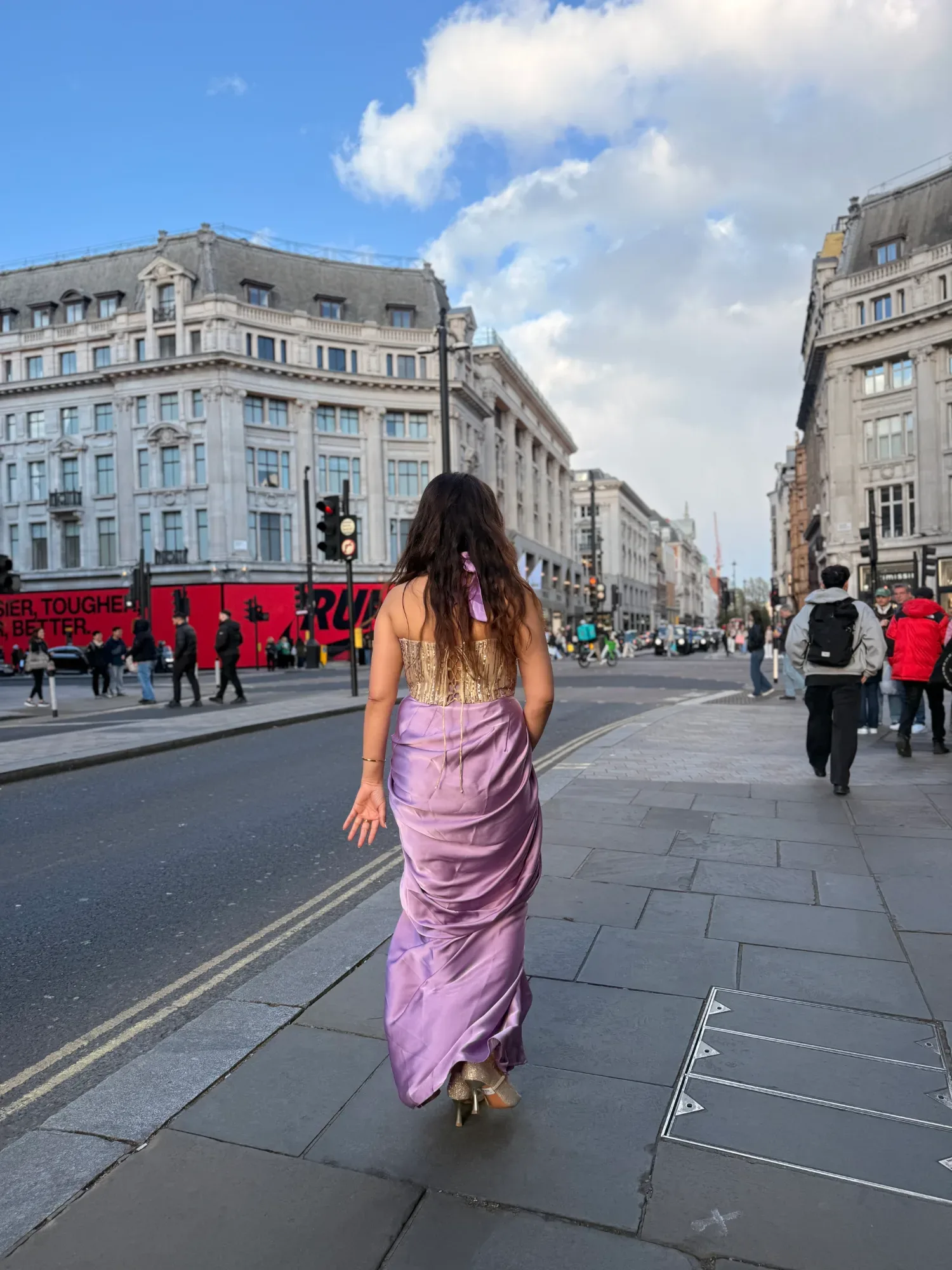Lilac Dream Evening Drape — view 9