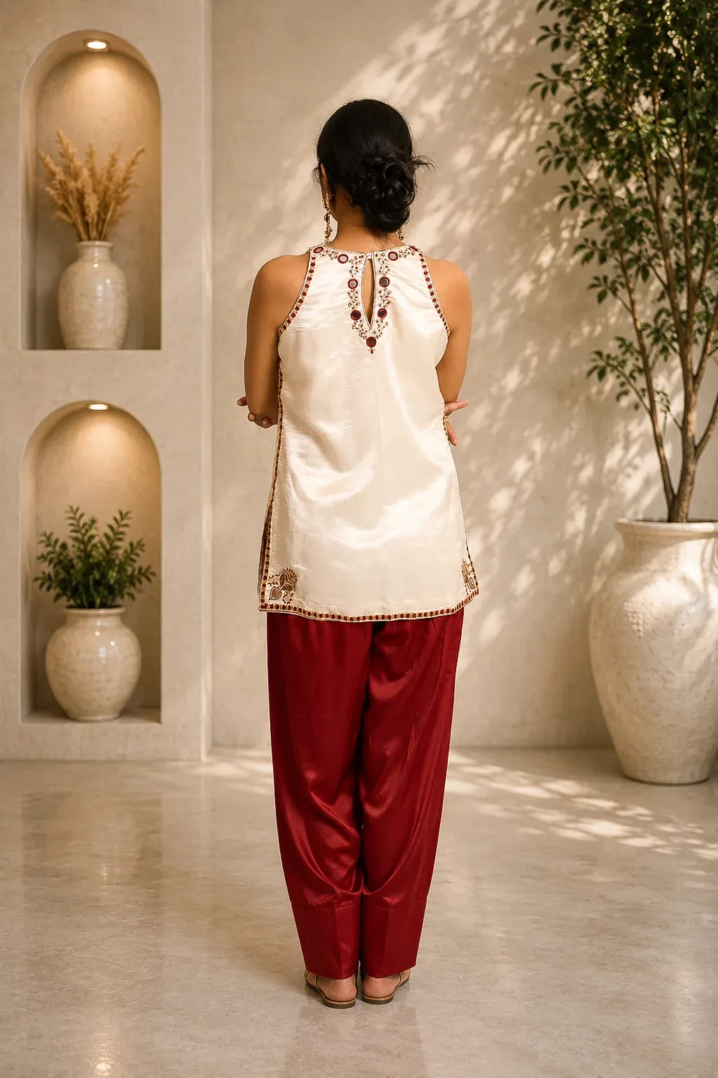 Ivory Mirror Grace Kurta Set — view 3