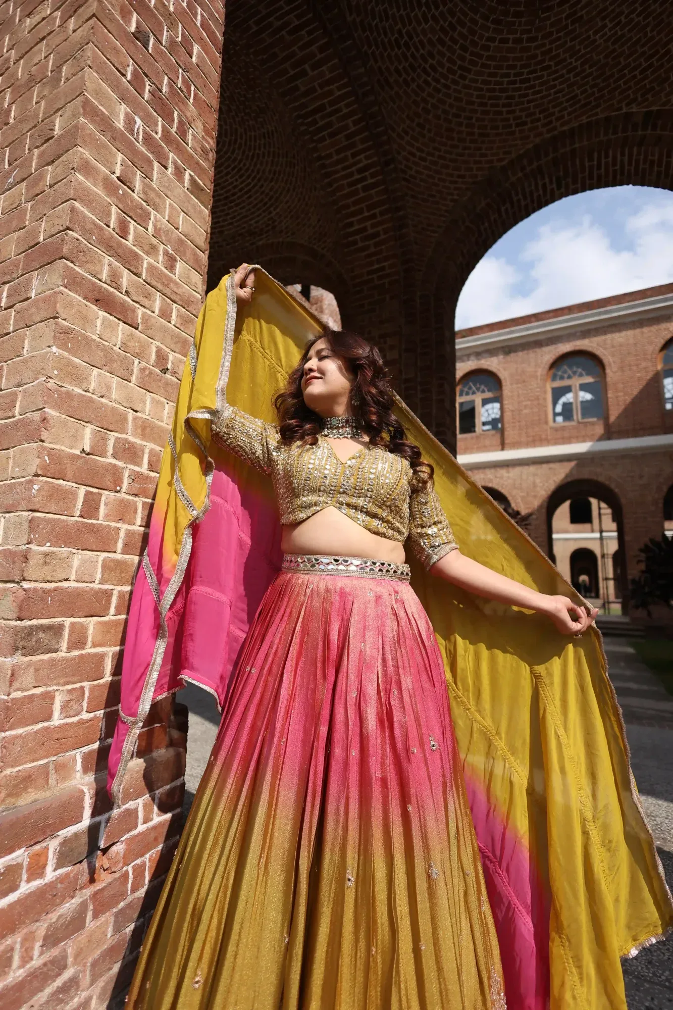 Rangrez Ombre Festive Lehenga Set — view 2