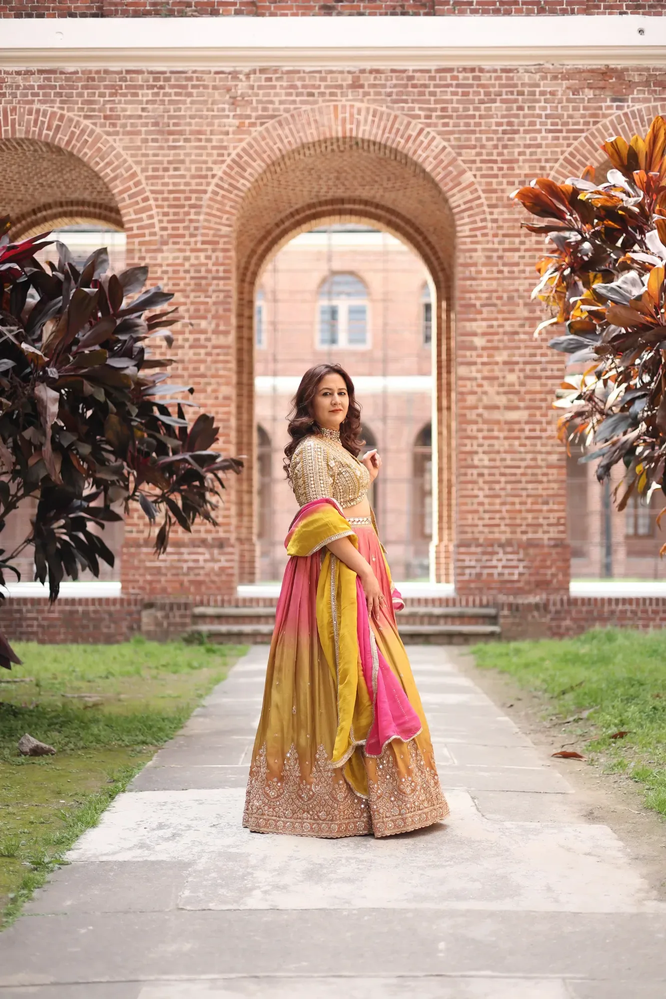 Rangrez Ombre Festive Lehenga Set — view 4