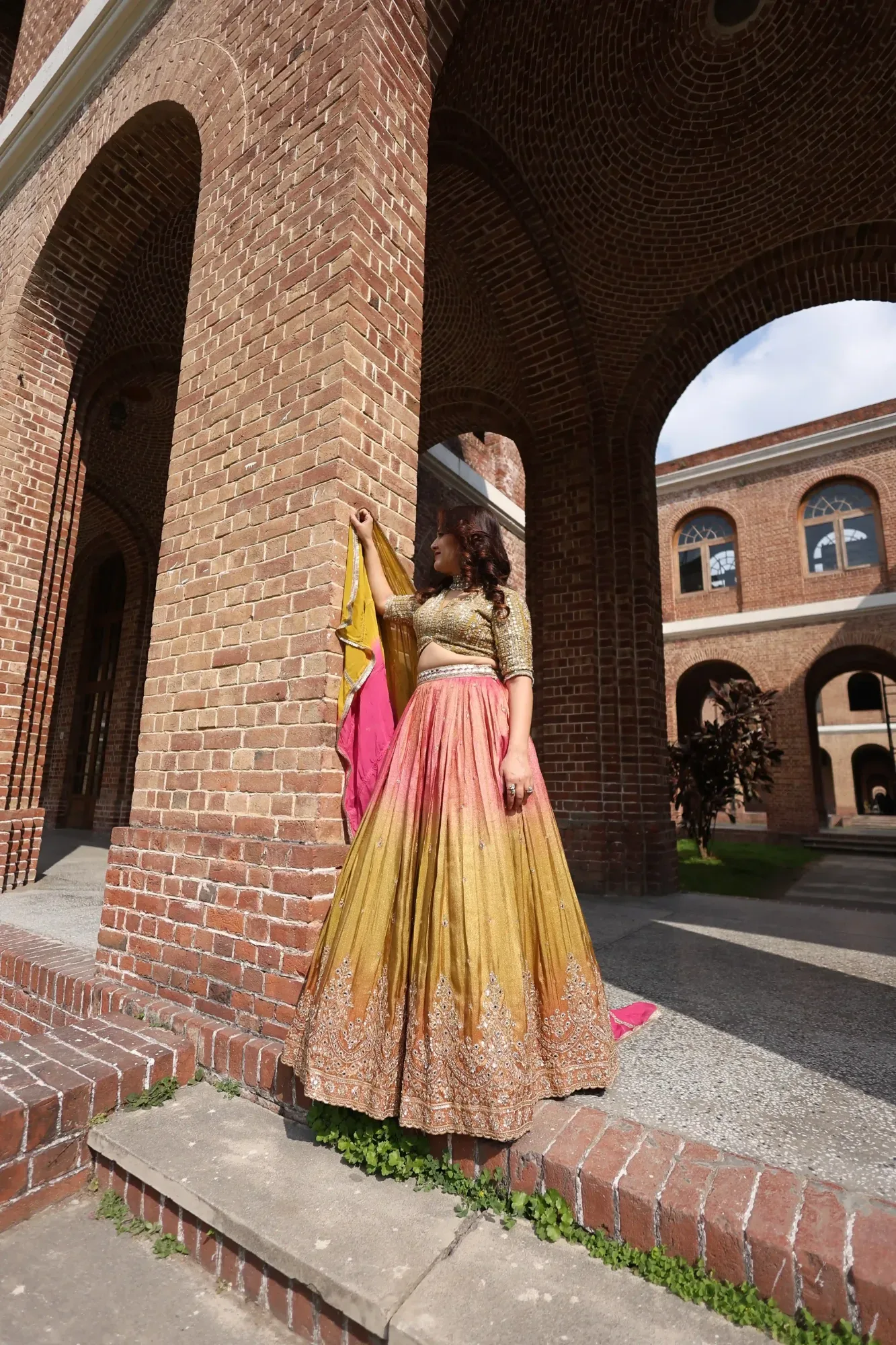 Rangrez Ombre Festive Lehenga Set — view 5