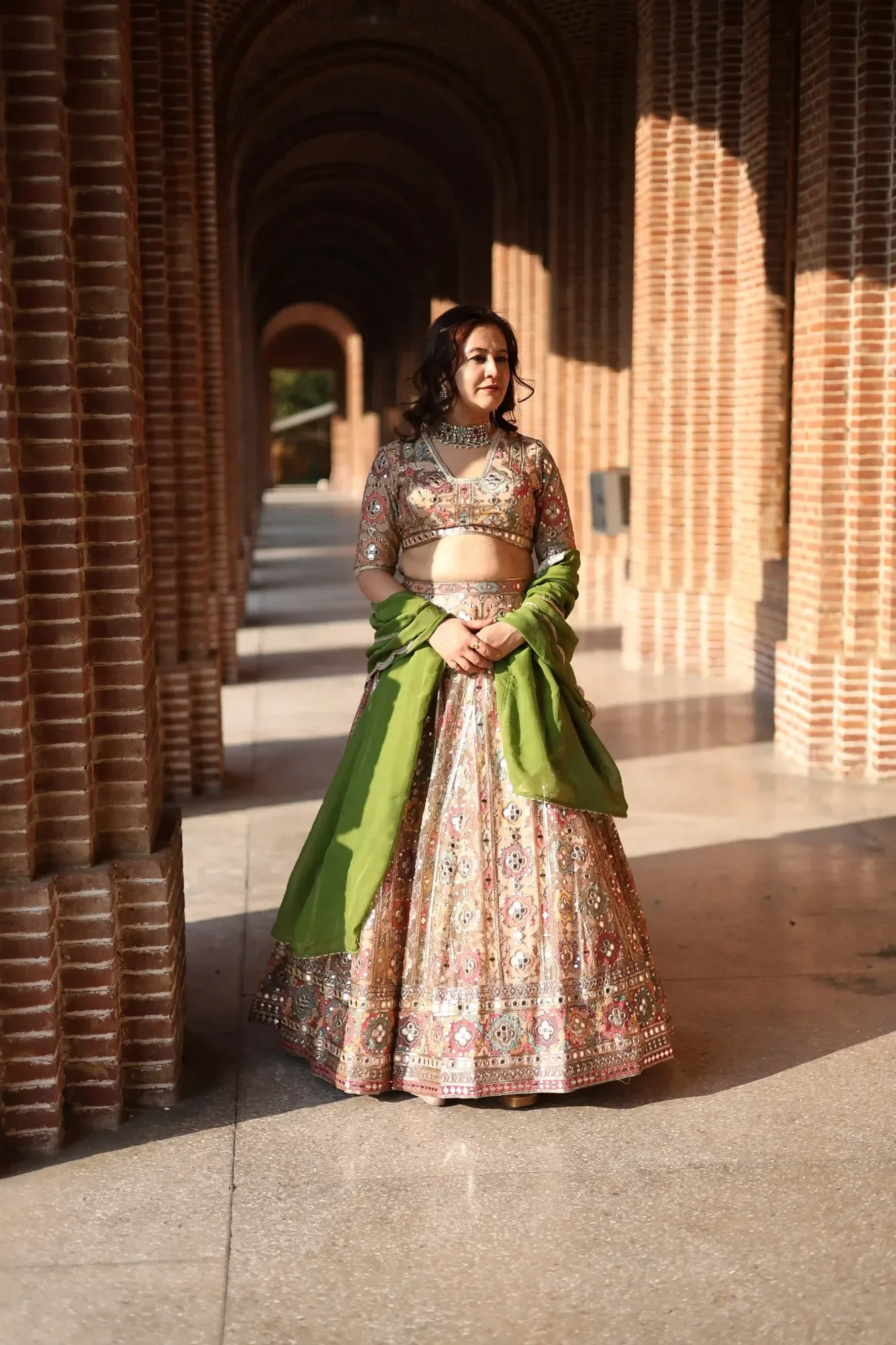 Shisha Noor Embroidered Lehenga Set — view 3