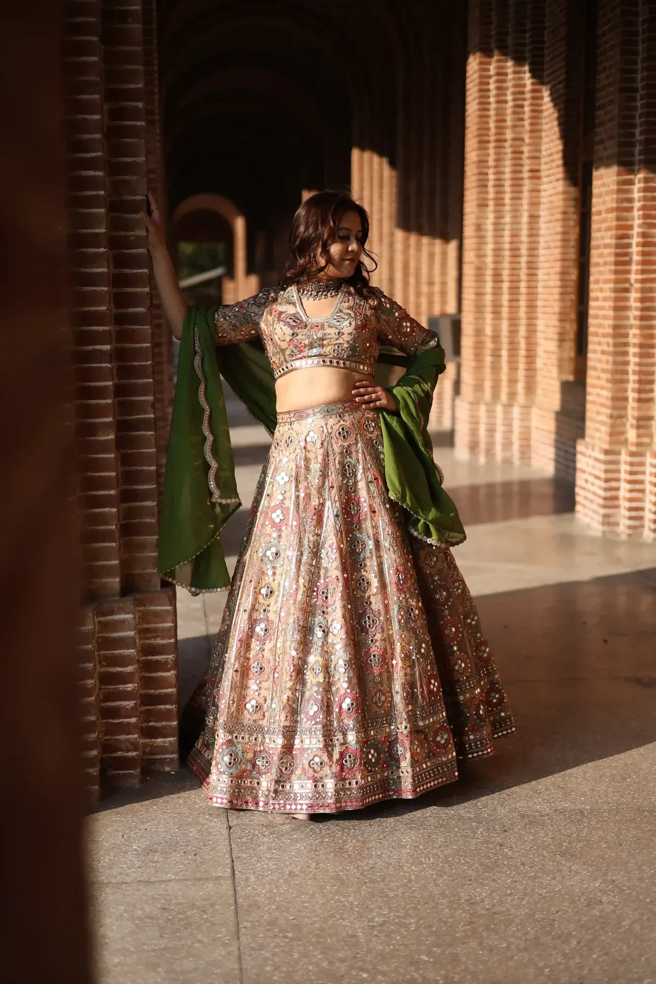 Shisha Noor Embroidered Lehenga Set — view 4