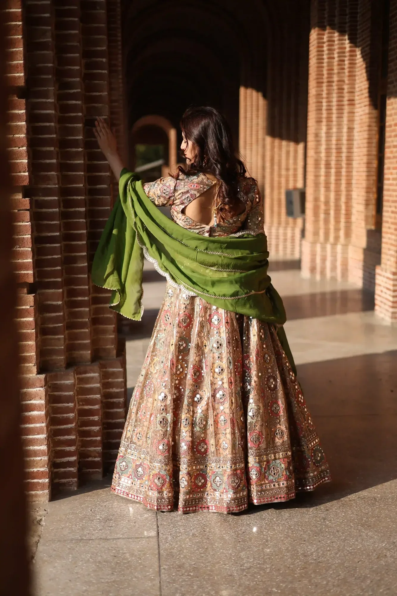 Shisha Noor Embroidered Lehenga Set — view 6