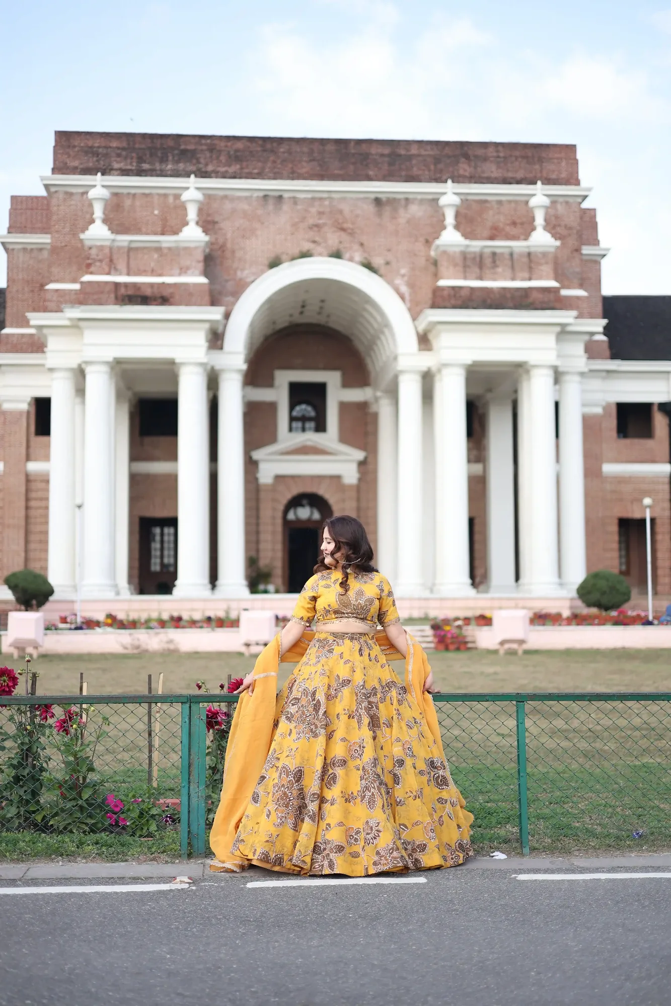 Amber Glow Printed Lehenga Set — view 3