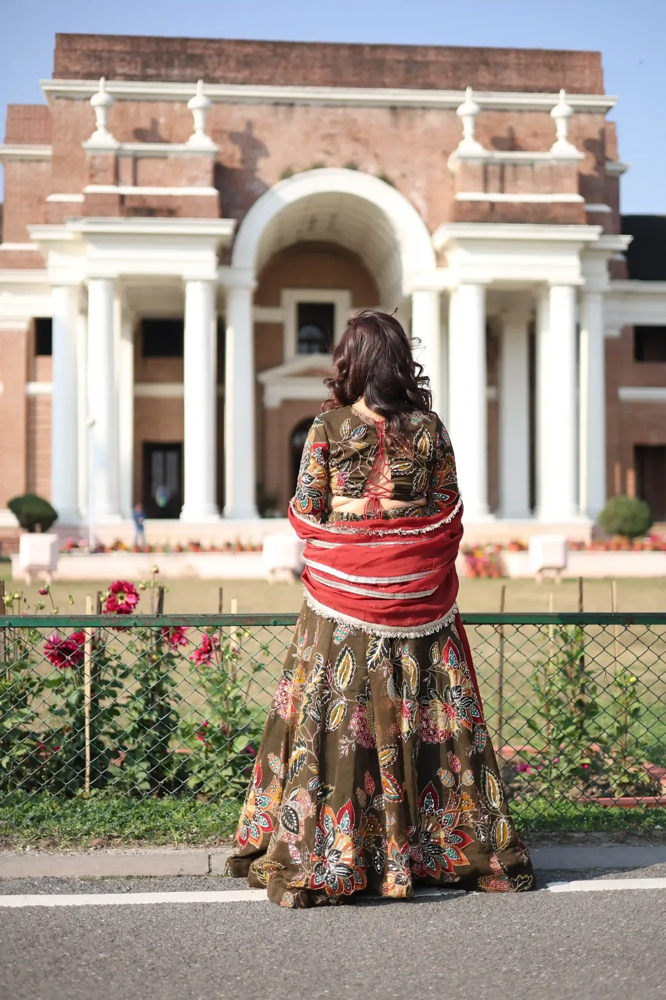 Mid Night Bloom Lehenga Set — view 2