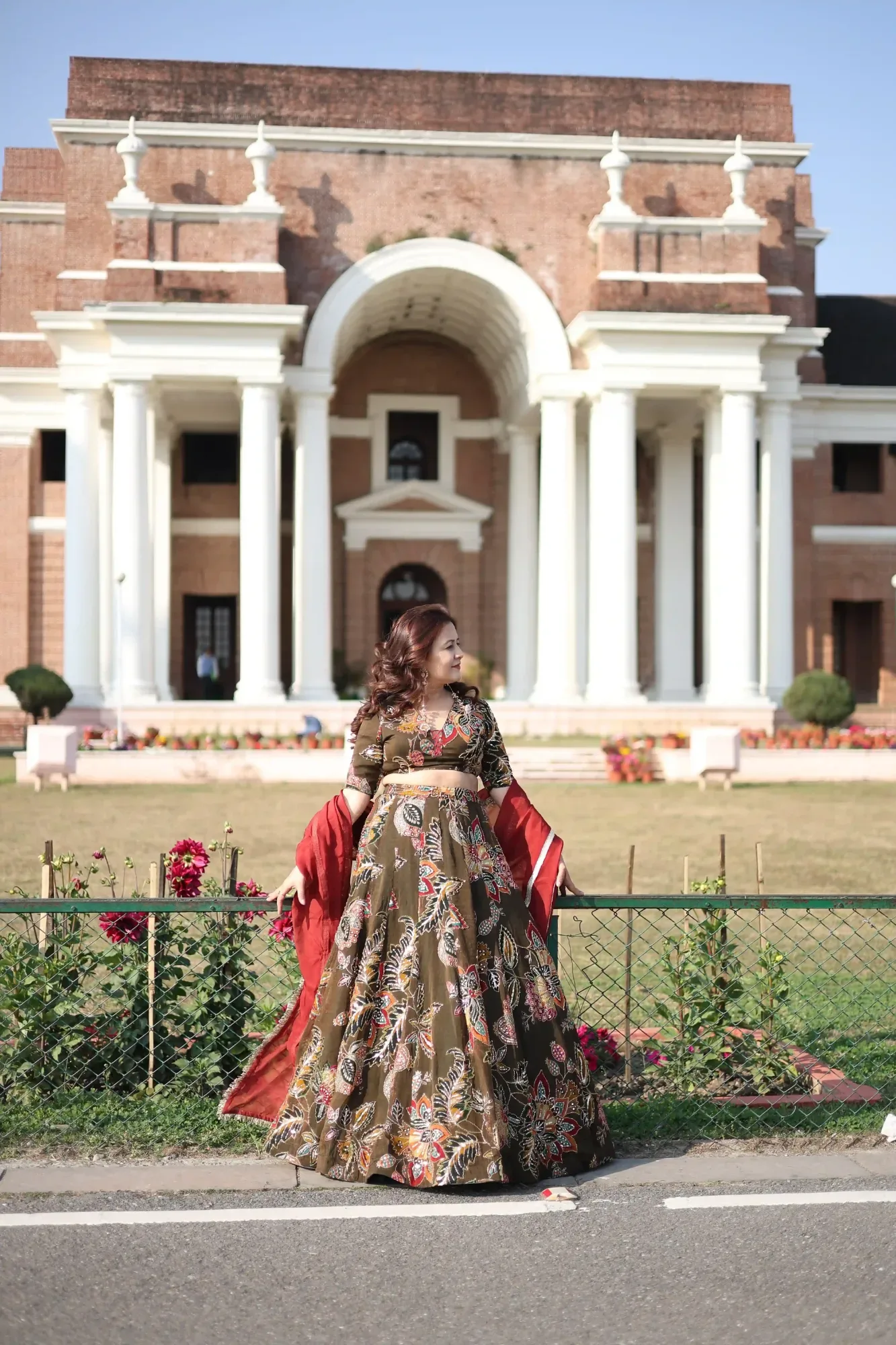 Mid Night Bloom Lehenga Set — view 4