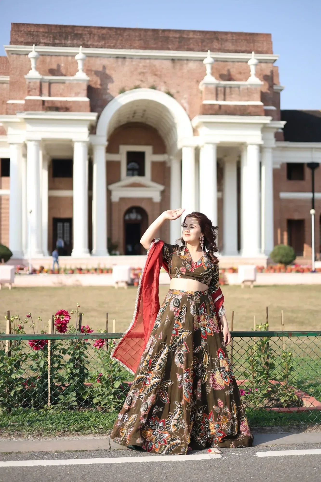 Mid Night Bloom Lehenga Set — view 6