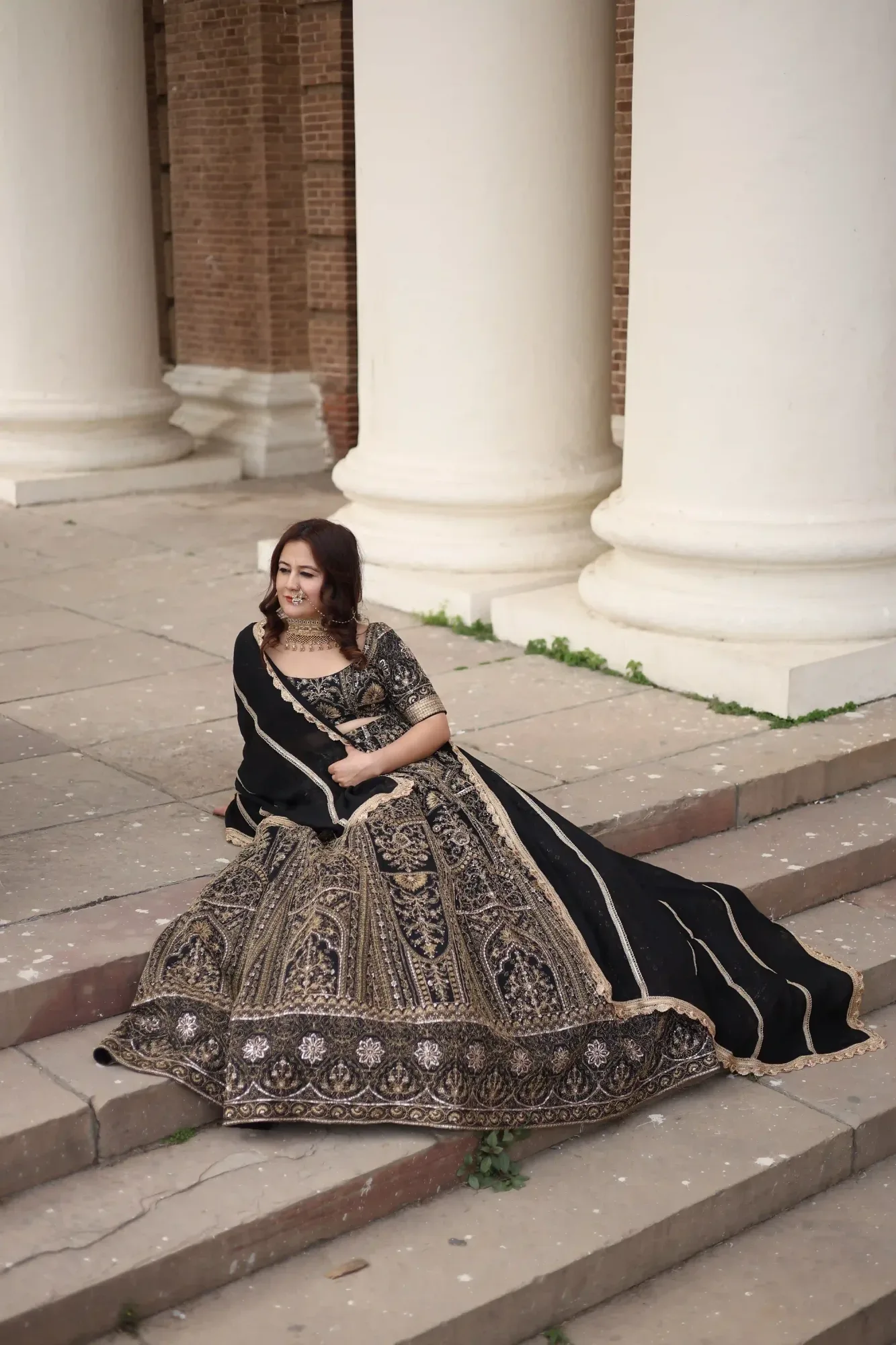 Royal Zari Back Lehenga Set — view 2