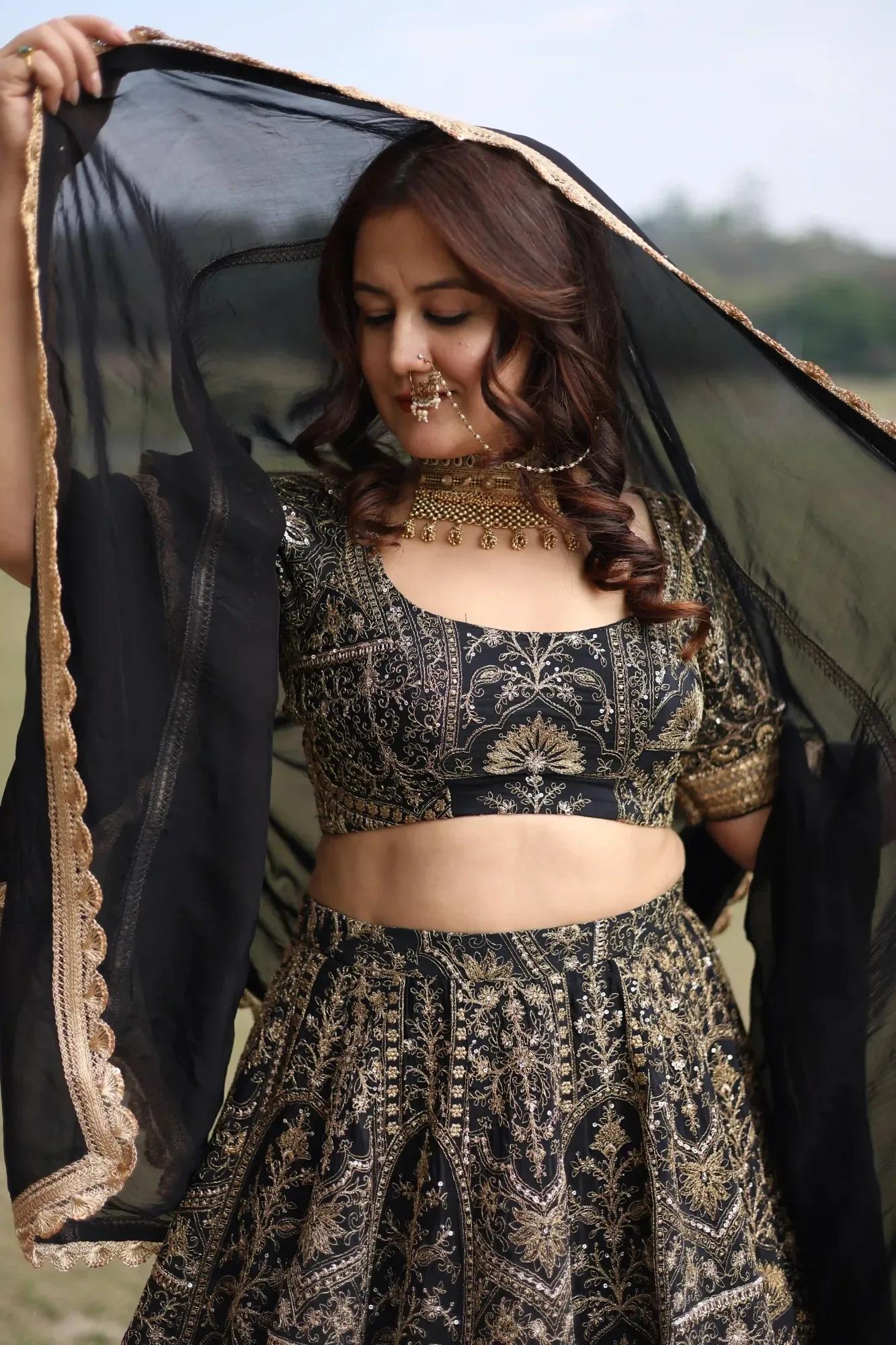 Royal Zari Back Lehenga Set — view 7